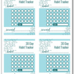 30 Day Habit Tracker FREE PRINTABLE With Images Printable Planner