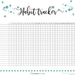 40 Ideas To Track In Your Habit Tracker Free Printable Habit