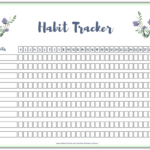 6 Colorful Printable Habit Trackers Free Download In 2020 Habit