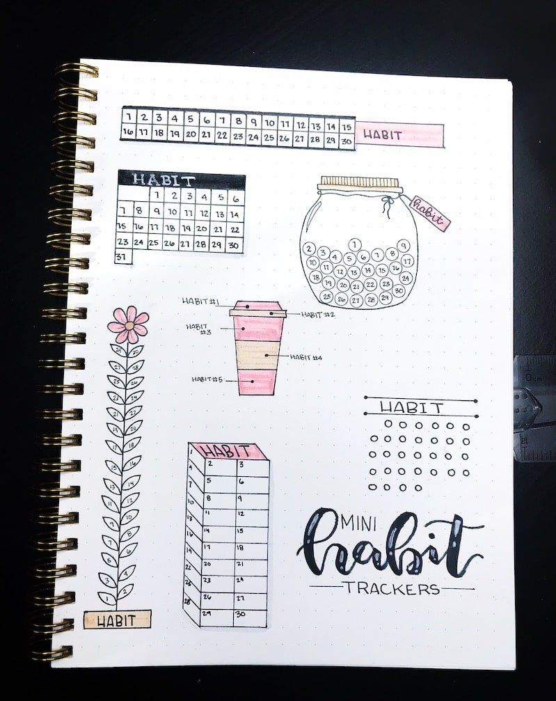 7 Cute Mini Habit Tracker Designs To Try The Petite Planner
