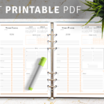 A4 PDF To Print Weekly Planner With To Do List And Habit Tracker 5