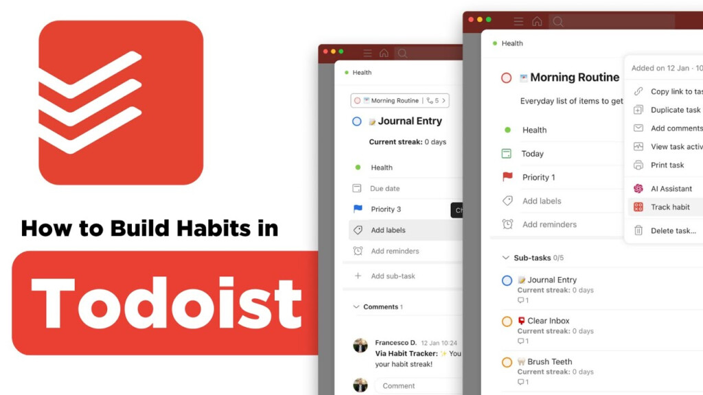 Build A Habit Tracker In Todoist In 180 Seconds YouTube