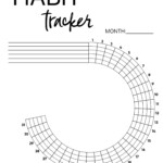 Circle Habit Tracker Printable Paper Trail Design