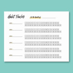 Free Habit Tracker Printable To Stay Motivated Organized Crazy Laura