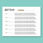 Free Habit Tracker Printable With Two Different Versions Crazy Laura