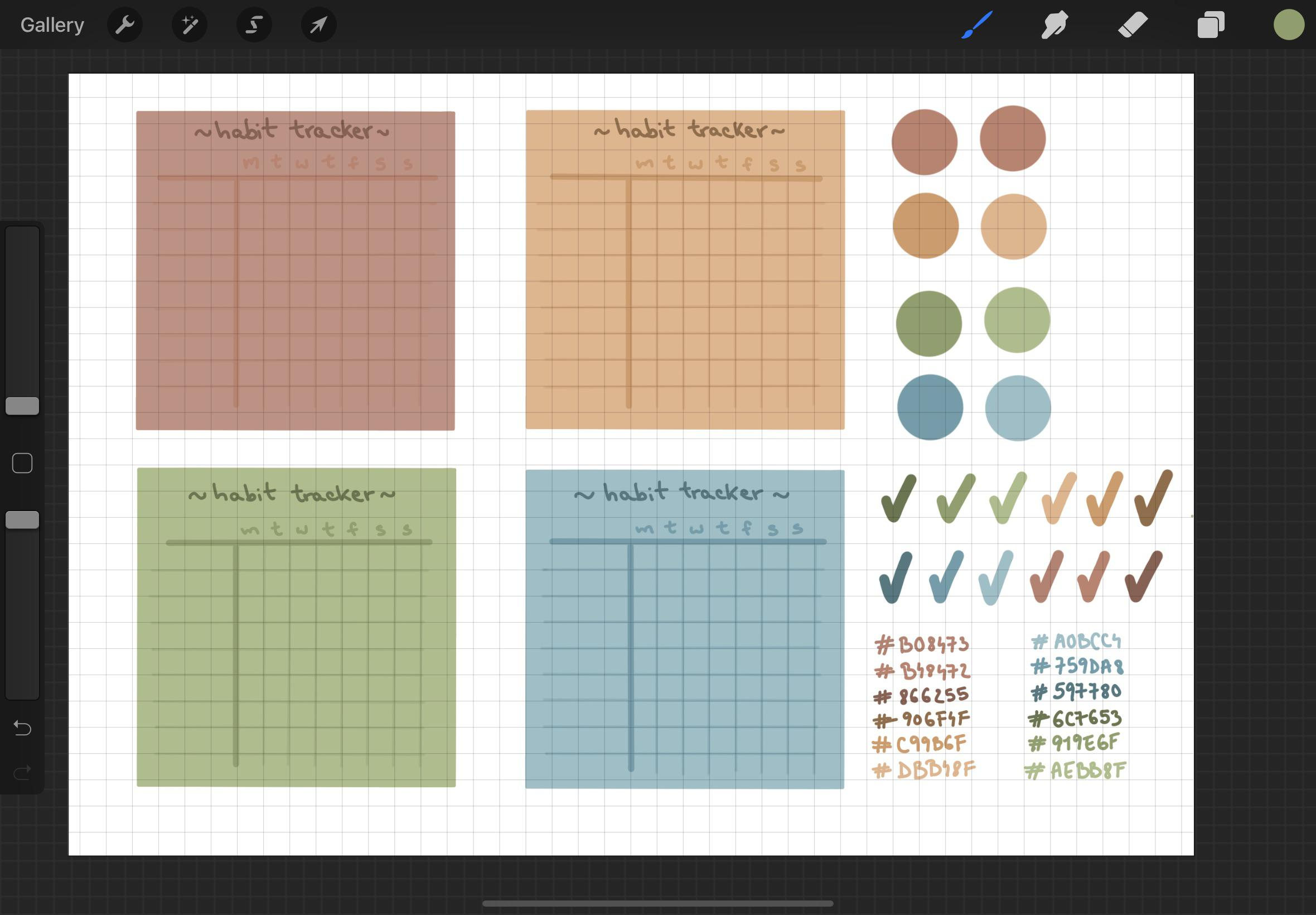 FREE Habit Tracker Sticky Notes GoodNotes