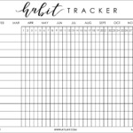 Free Printable Habit Tracker Bullet Habit Tracker Bullet