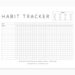 Free Printable Habit Tracker Evermore Paper Co Habit Tracker Printable Habit Tracker