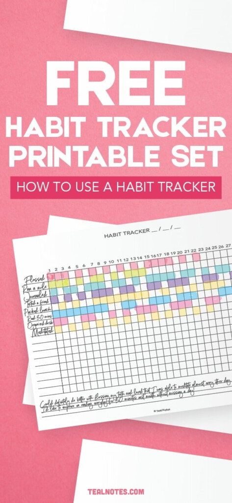 FREE Printable Habit Tracker PDF The Ultimate Habit Tracker Guide