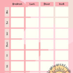 GOAL Tracker Meal PLAN Habit Tracker Printable Downloads Etsy