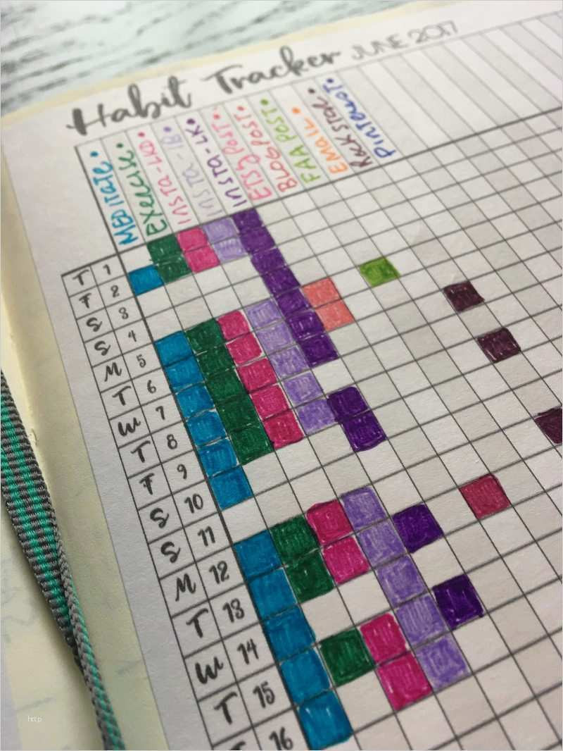 Habit Tracker Deutsch Vorlage Sch nste 70 Things To Track On Your 