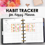 Habit Tracker For Happy Planner Printable Habit Tracker Etsy