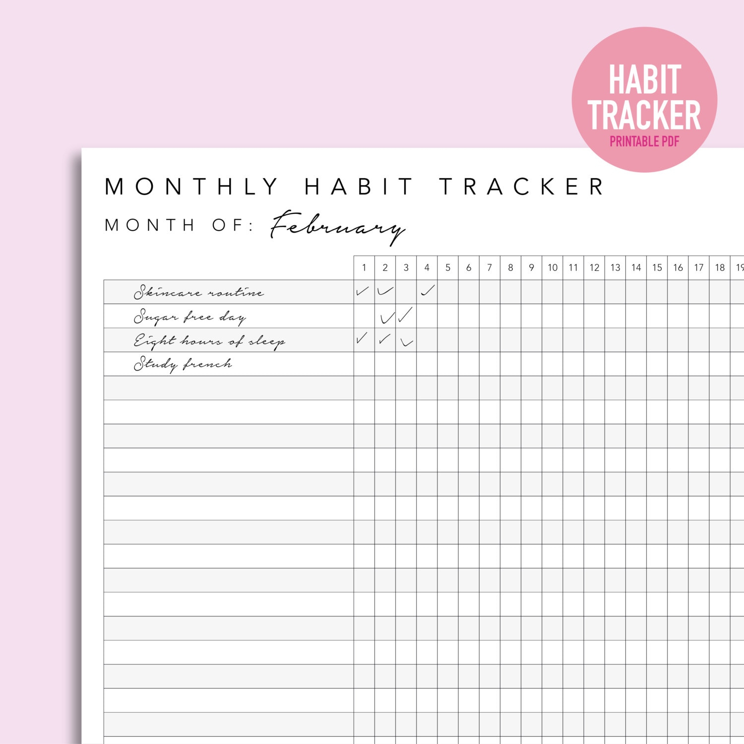 Habit Tracker Pdf Ubicaciondepersonas cdmx gob mx