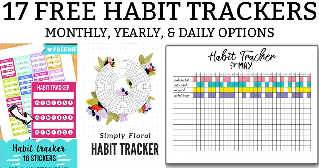 Habit Tracker Printable FB Mom Envy