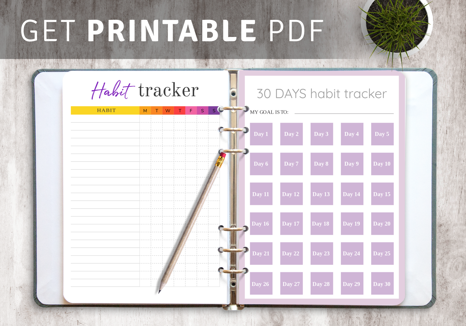 Habit Tracker Templates Download Printable And IPad Friendly PDF