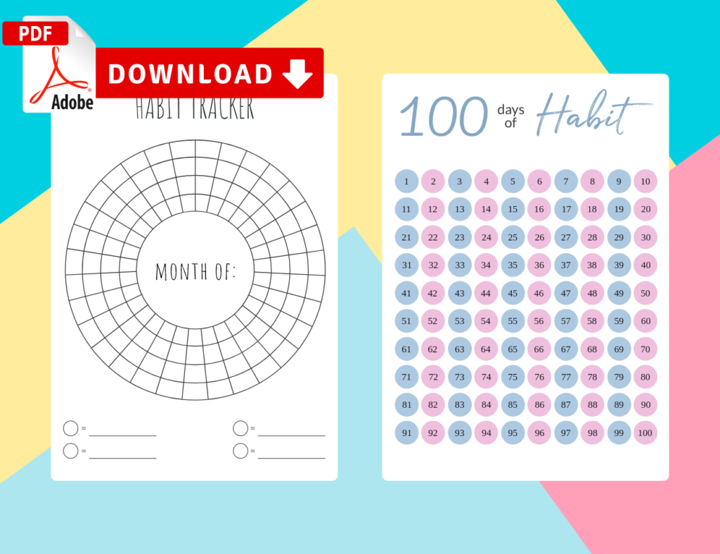 Habit Tracker Templates Download Printable And IPad Friendly PDF