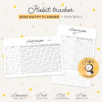 Mini Happy Planner Habit Tracker Habit Tracker Printable Etsy UK