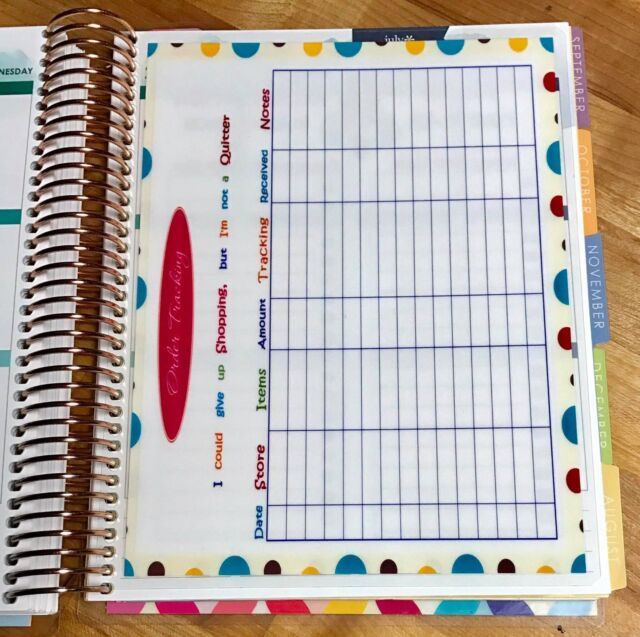 Monthly Habit Tracker Dashboard Insert For Use With Erin Condren Planner