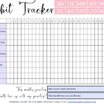 Monthly Habit Tracker Printable