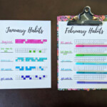 Monthly Habit Tracker Printable Let s Live And Learn Habit Tracker Printable Meal Planning