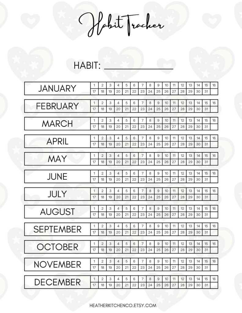 Onenote Habit Tracker Templates Onenote Templates PNG Etsy