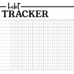 Paper A4 Monthly Habit Tracker Printable Habit Tracker Printable Daily