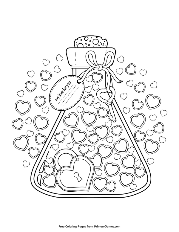 Pin By D a Podlipn On Omalov nky Valentine Coloring Pages 