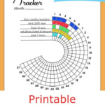 Printable Circle Habit Tracker Monthly Intention Wheel Etsy In 2021