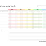 Printable Monthly Habit Tracker Free Printable Templates