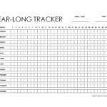 Printable Year Long Habit Tracker Free Printable Templates