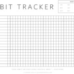 Routine Tracking Habits Printable Monthly Calendar Easy Bullet Journal
