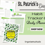 St PATRICK S Themed Daily Habit Tracker PDF Goodnote Etsy In 2022