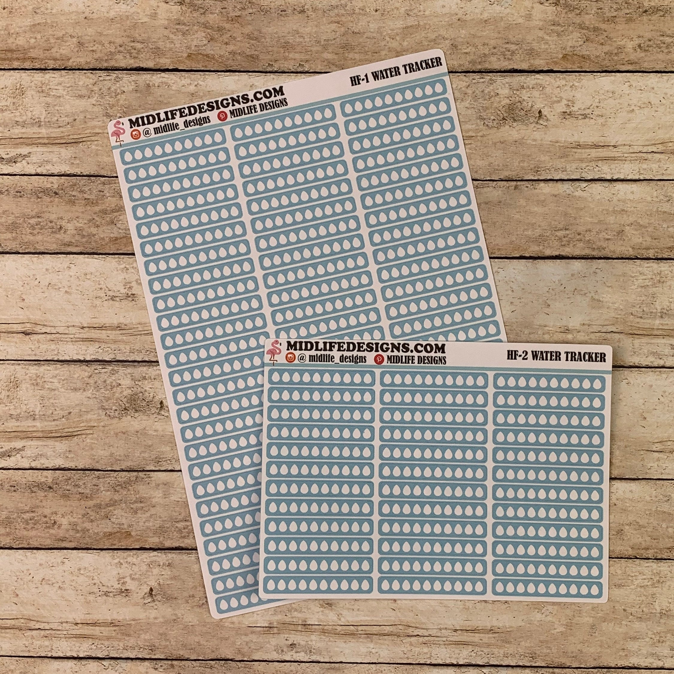 Water Habit Tracker Planner Stickers Water Tracking Stickers Etsy