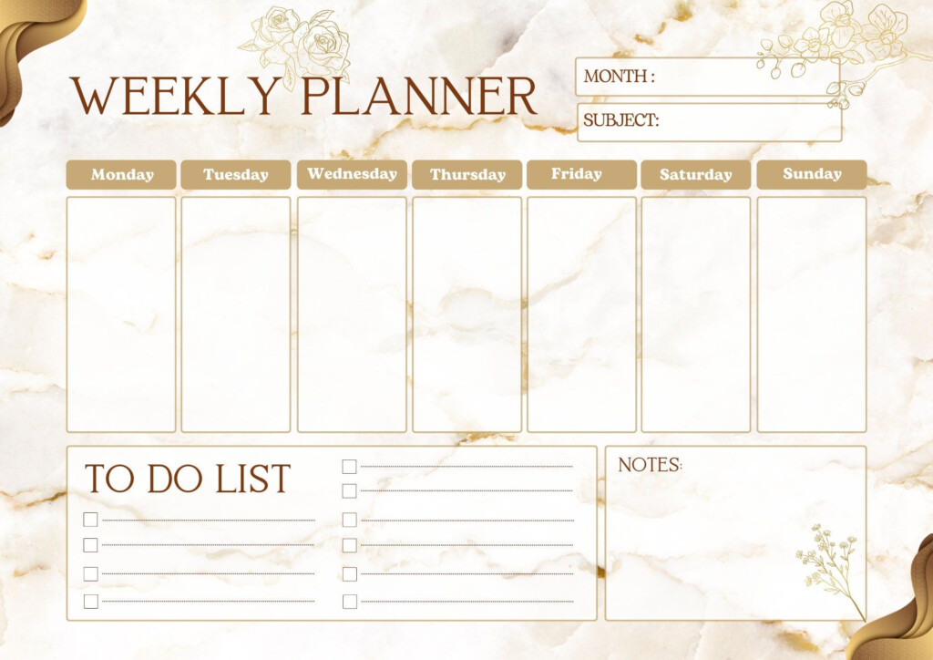 Weekly Desk Planner Weekly Planner Printable Weekly Schedule Like 