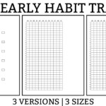 Yearly Habit Tracker Free Printable Track A Habit All Year Long